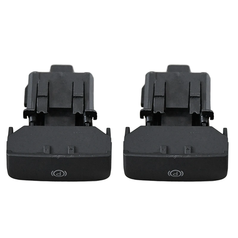 2X Interruttore Freno A Mano Elettronico Per Auto Freno Di Stazionamento Per Peugeot 3008 470702 470703 470706 Nero Opaco