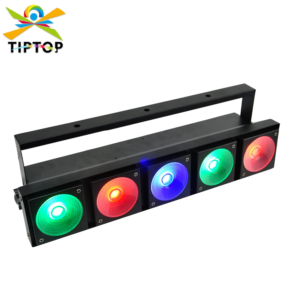 

Gigertop TP-E0530 Pixel COB RGB Matrix Light 5x30W 3IN1 Color Bar Beam Light Colorful DMX512 Wall Washer Power Con Socket