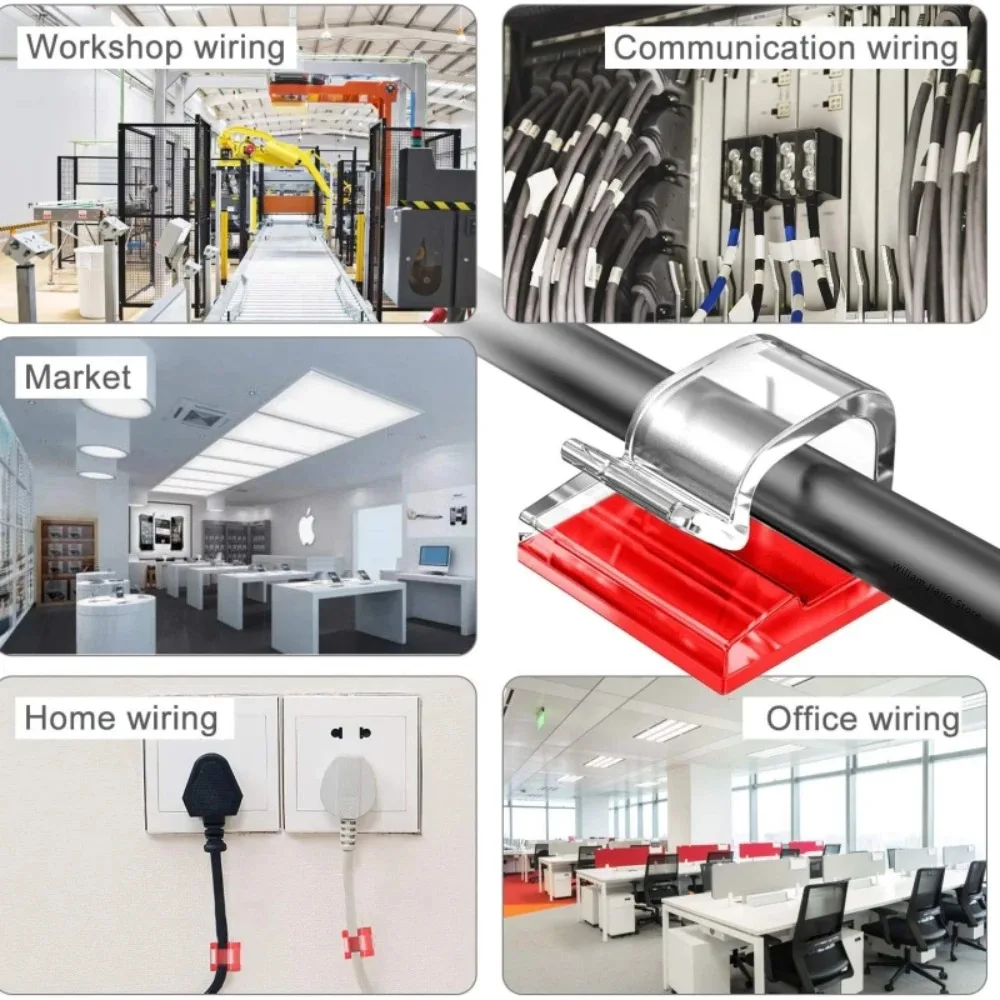 Cable Management Clips - Wire Organizer and Protector