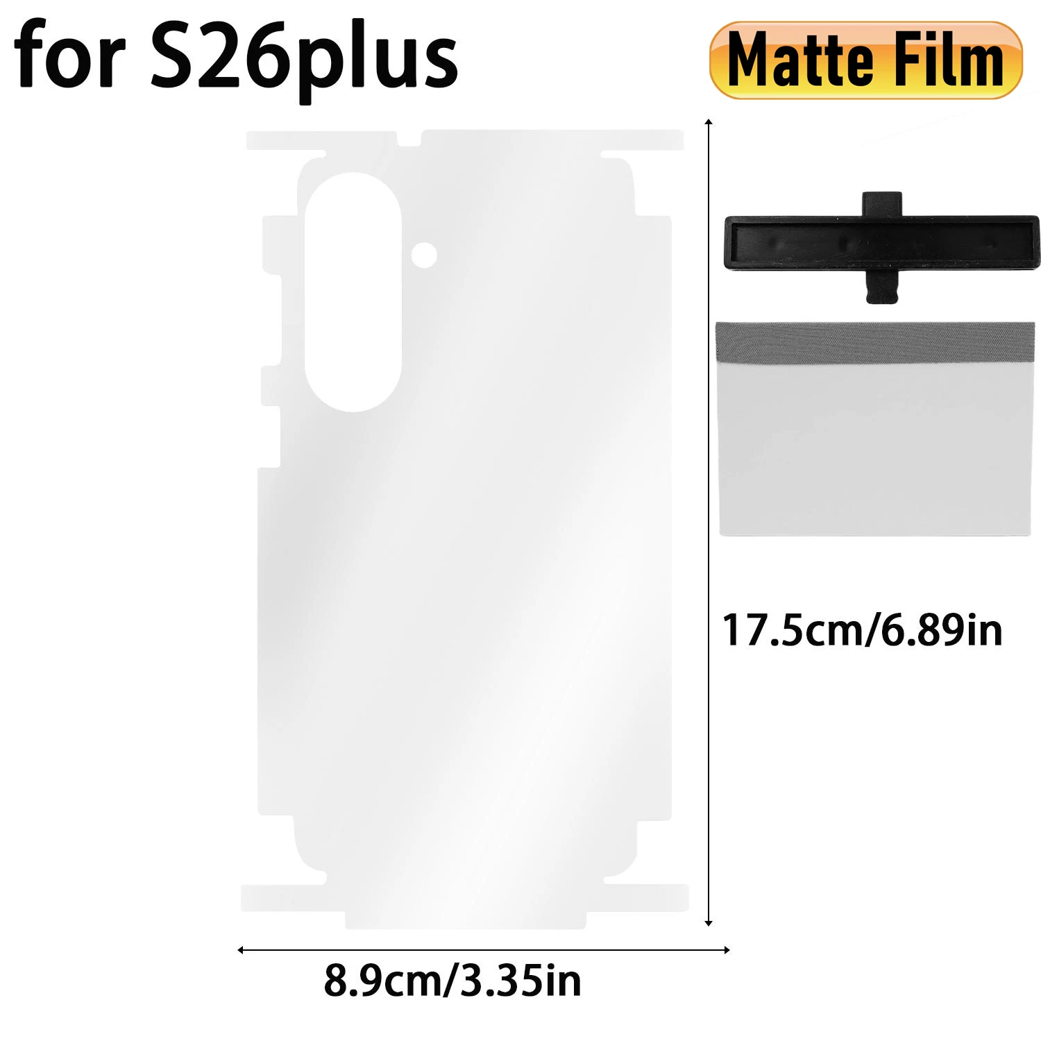 Full Coverage Clear/Matte Back Screen Protector with Anti-Scratch Frame
