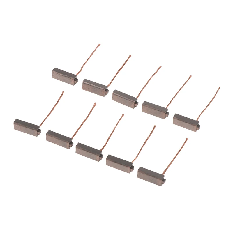 Car Generator Carbon Brush 10pcs Copper Electric Generator Carbon Brushes Car Alternator Power Tools Car Regulator 5*7*19mm