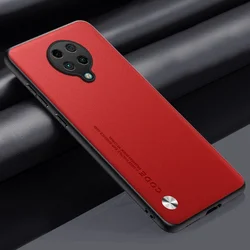 Exquisite PU Leather Matte Silicone Protective Case for Redmi K30 (Red)