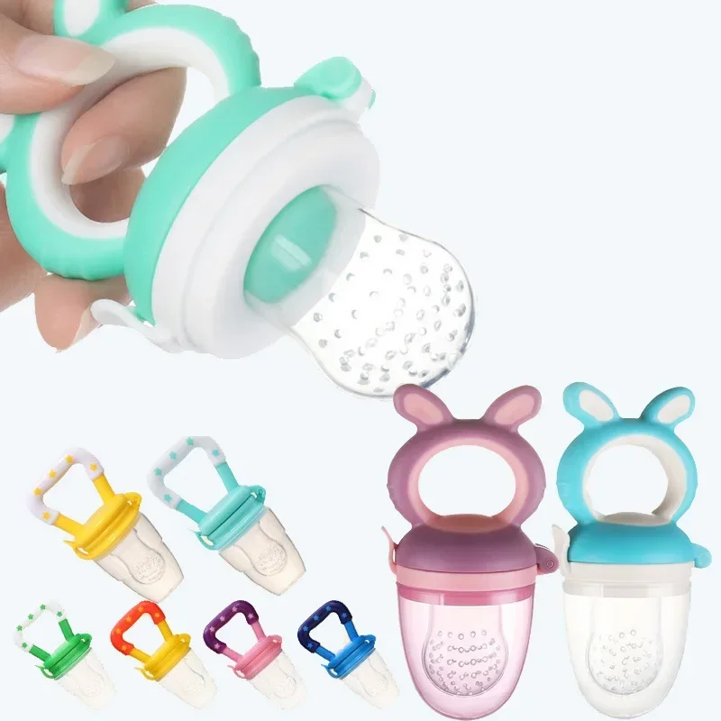 Baby Silicone Baby Food Supplement Fruit Feeder Pacifier Molar Stick Supplementary Portable Kids Boys Girls Fruit Supplement