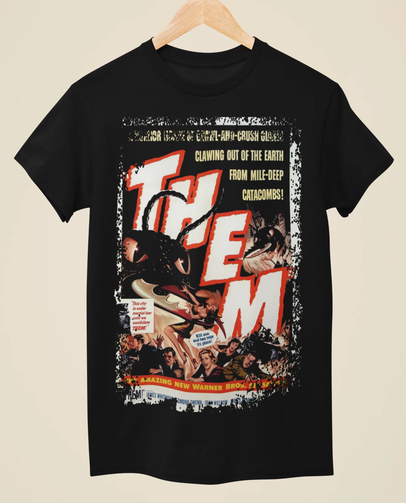 

Them (1954) - Movie Poster inspired Unisex Black T-Shirt