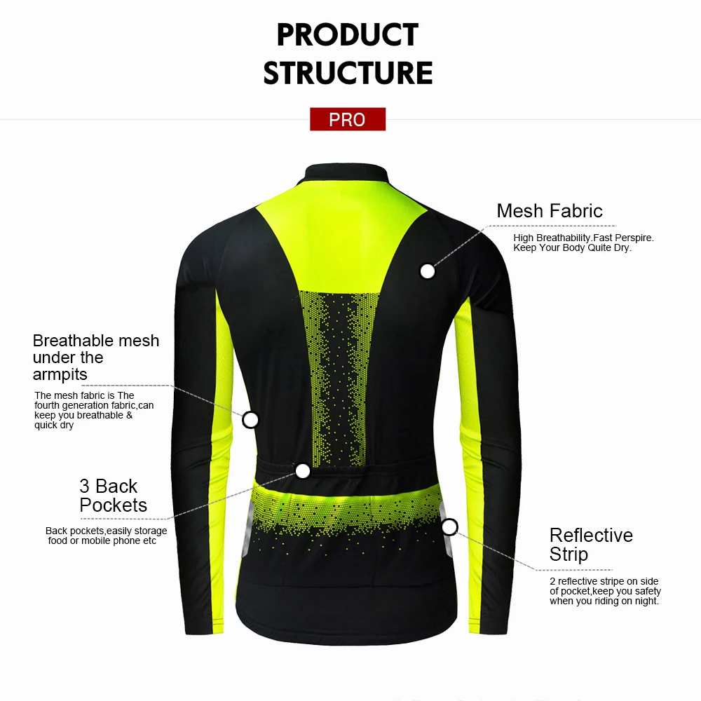 Phtxolue conjunto de roupa de ciclismo respirável, roupa para ciclismo de montanha e mountain bike outono camisetas para andar de bicicleta 3