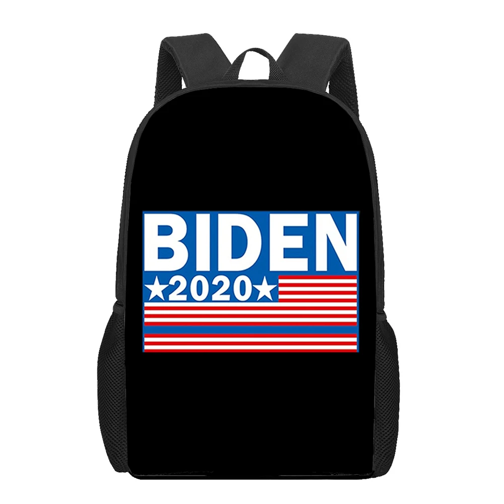 

Детские школьные ранцы с 3D-принтом Джо Biden, рюкзаки для девочек и мальчиков, вместительные рюкзаки для студентов, 2020