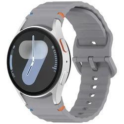 Premium Silicone Smartwatch Band - Universal Fit Bracelet Strap in Various Sizes for Galaxy 6-6 Classic (Space gray 13)