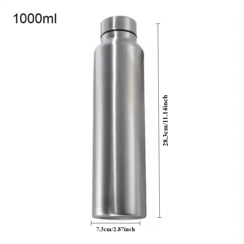 Water Bottle Sports Bottle Metal Flask Drinkware Kettle For Bicycle Camping Gym