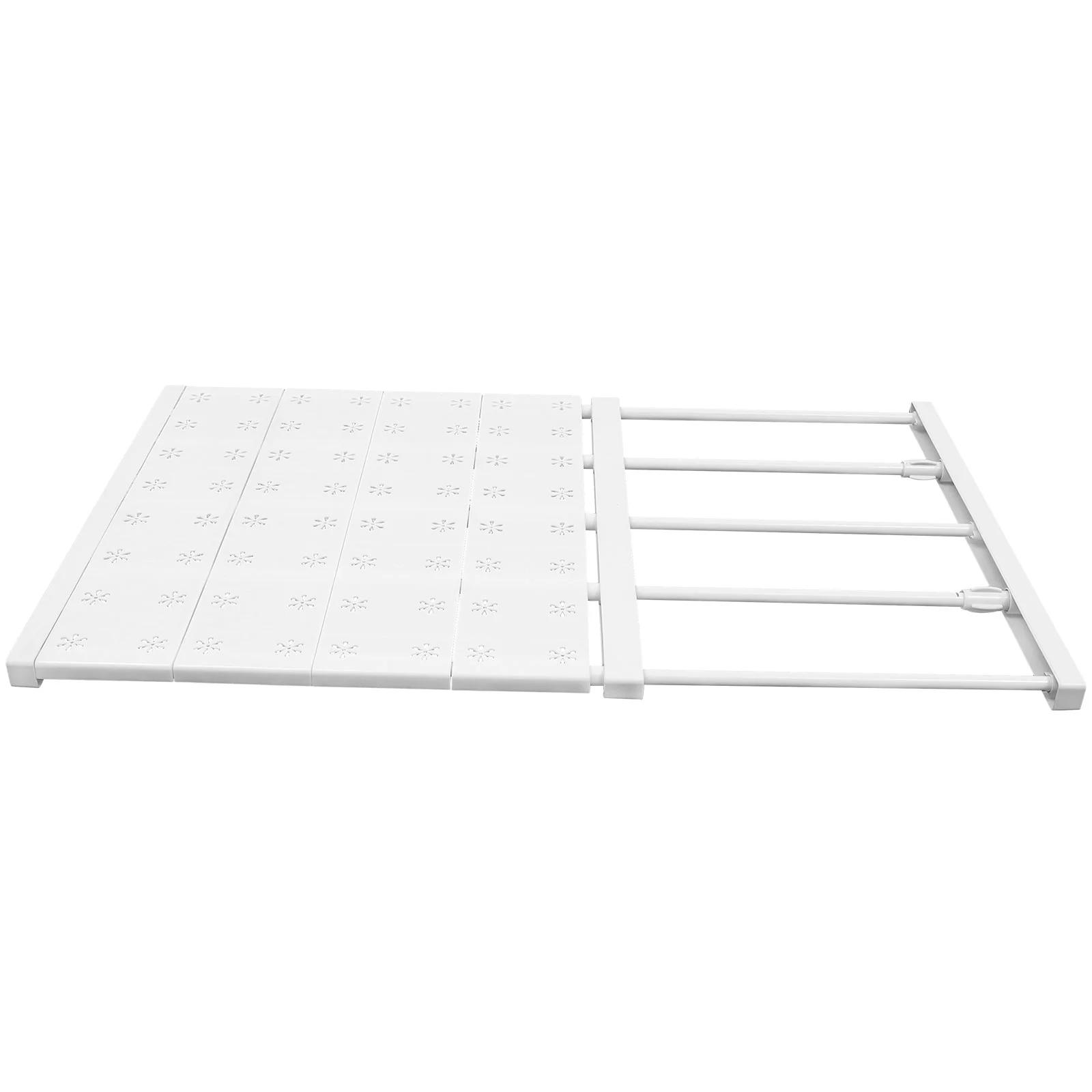 

Closet Tension Shelf Telescopic Closet Floating Shelf Closet Storage Rack For Shoes Bags