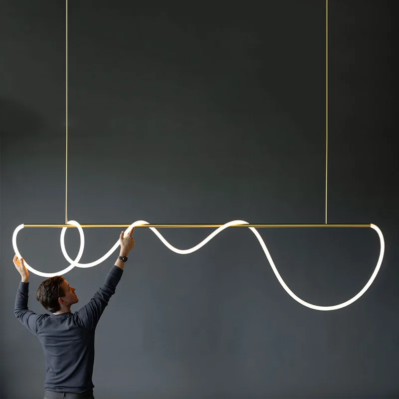 Led Ceiling Chandelier Nordic Hose Dimmable for Kitchen Dining Living Room