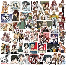 

10/30/50PCS Steins;Gate Sticker Nostalgia Luggage Cartoon Decoration Salon Paper Suitcase Guitar Laptop Phone Paper Stickers