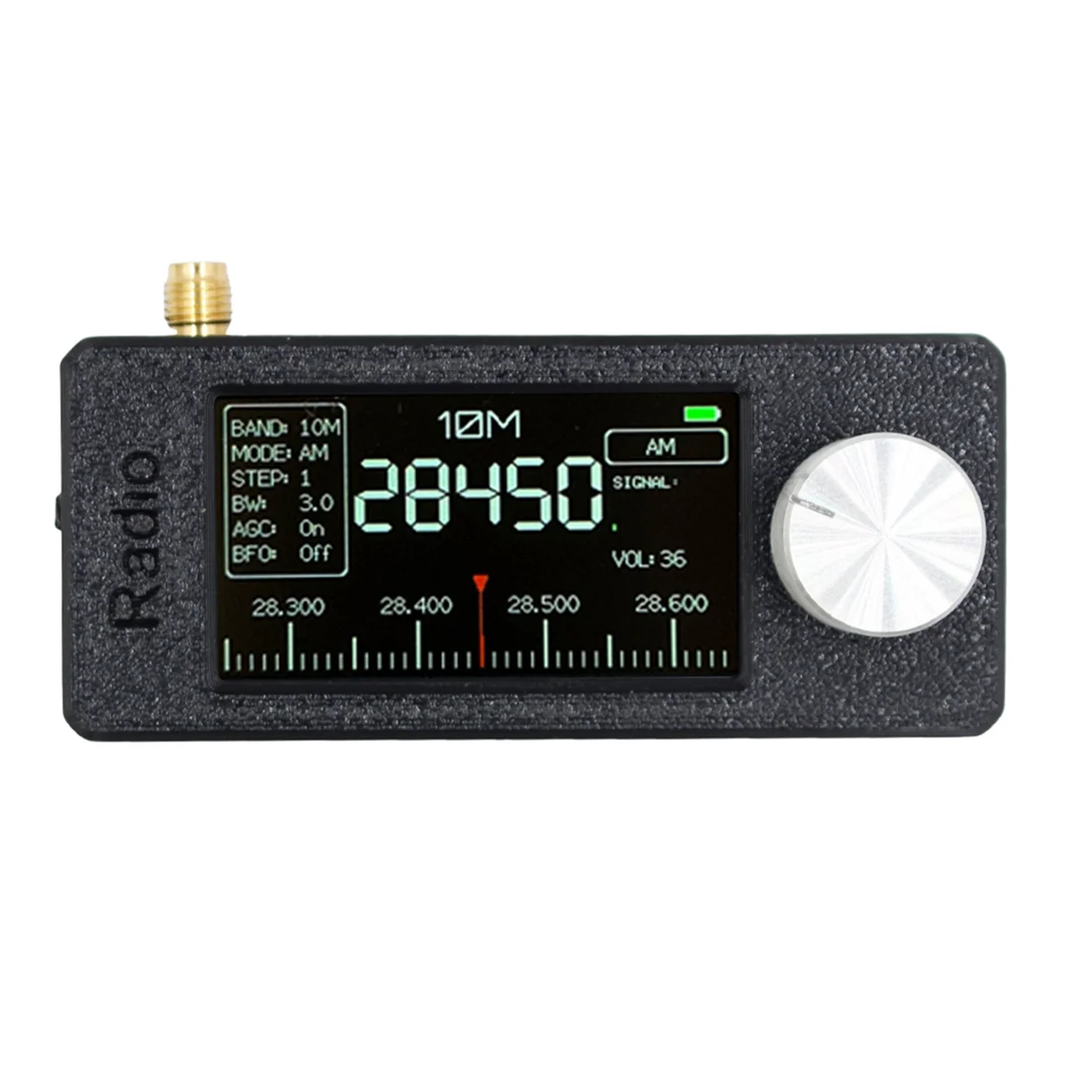 SEMOIC SI4732 0.5-108mhz Portable Radio LSB USB AM FM Pocket Mini Radio 1.9inch IPS Screen FM/AM HF SW MW VHF