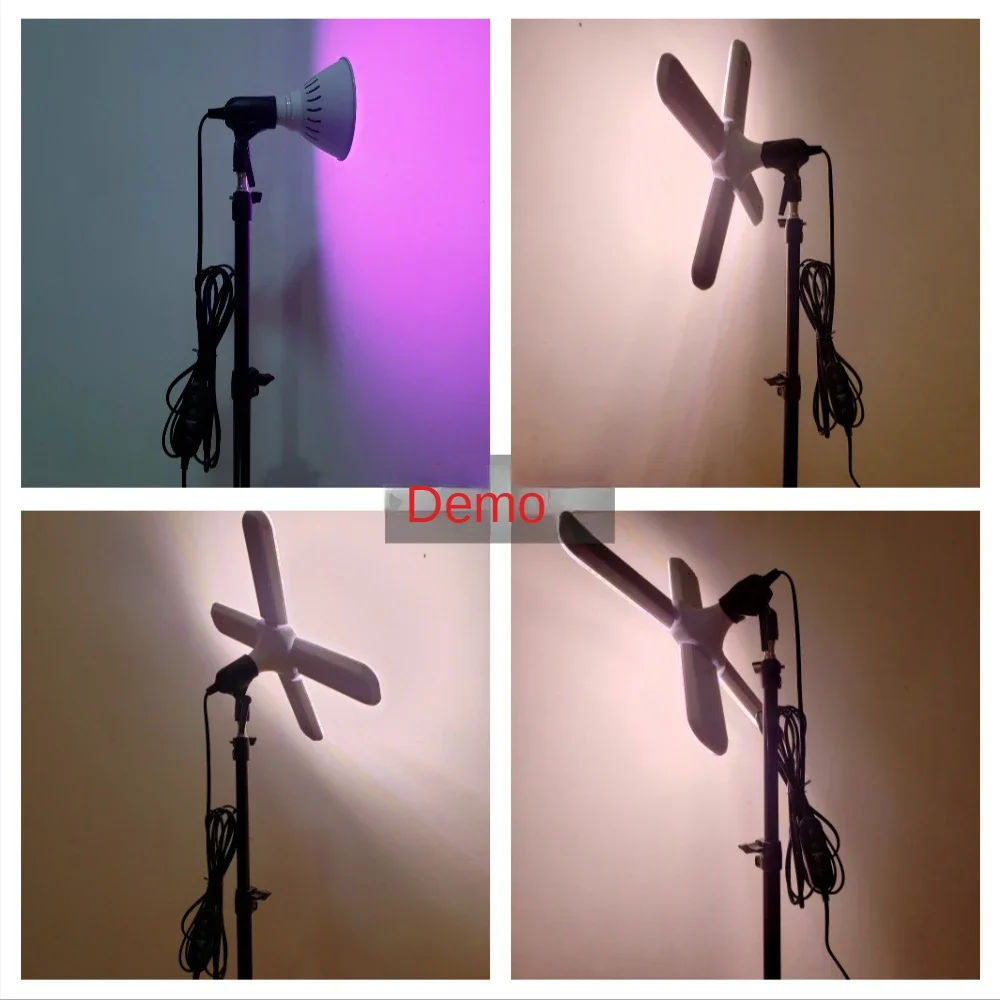 Adjustable Metal Tripod LED Grow Light Accessories Floor Standing Tripod E27 Base With 2M 5M Switch Wire For Plants Growth Lamp led grow light