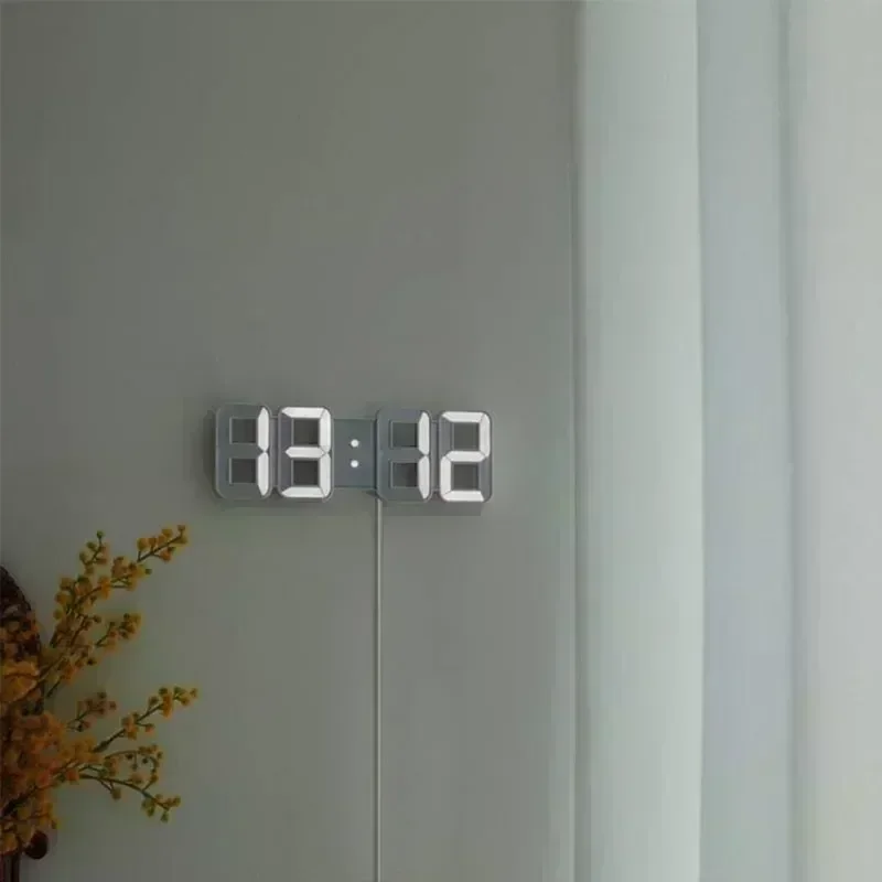 Wall Clock Desk Watches Living Room Interior Electronic Alarm Bedroom Decor Modern Home Decoration LED Table Clocks Garden