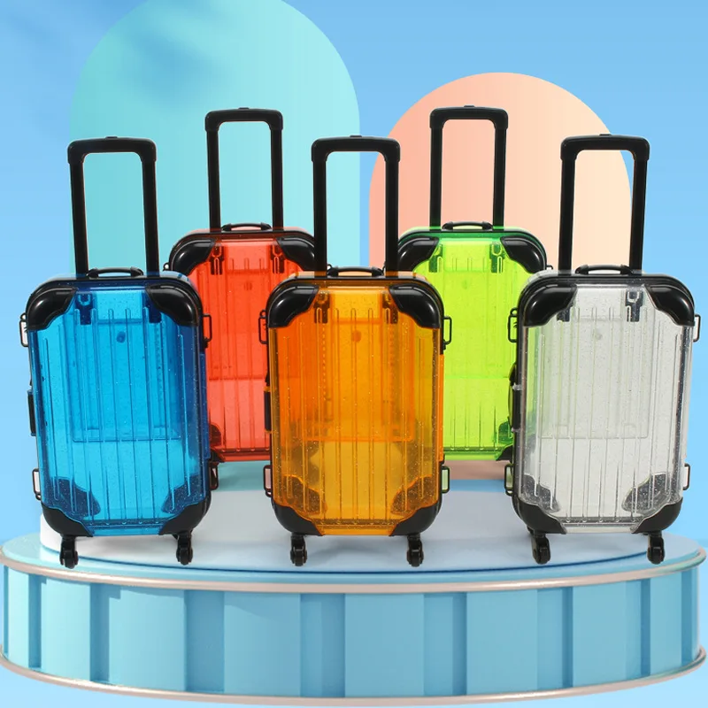 

Simulation cartoon mini suitcase children's play house trolley case storage storage box suitcase small toy girl