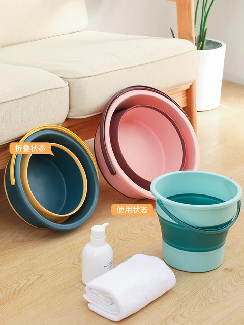 4.6-16.8L Foldable Bucket Portable Basin Tourism Outdoor Cleaning Tools  Fishing Camping Car Washing Mop Space Saving Buckets