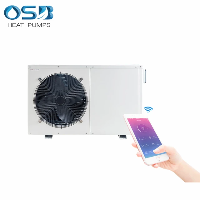 3-9Kw R32 air source mini domestic hot water heating system washing shower  thermal heat pump split water heater Pompe di calore - AliExpress