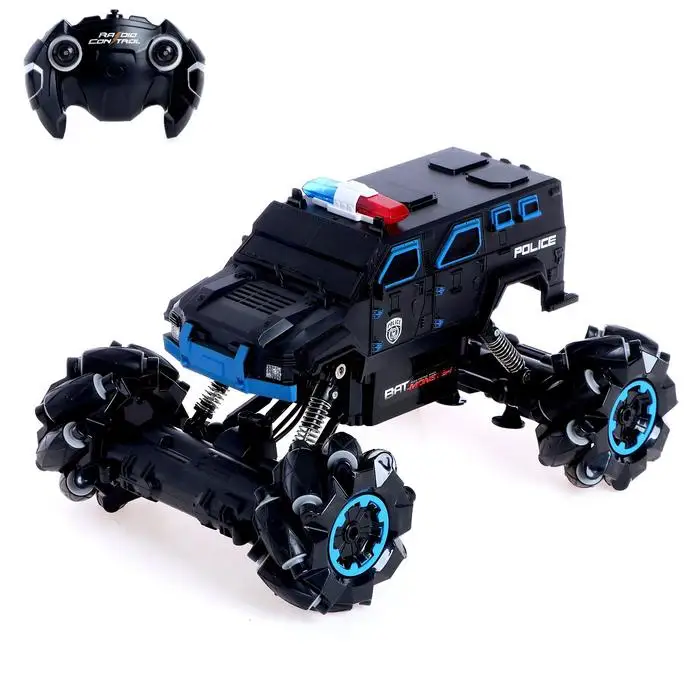 Car radio-controlled &quotJeep Acrobat" 4WD movement in all directions battery color blue | Игрушки и хобби