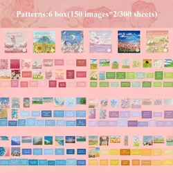 Box of 300 Cute Stickers for DIY Art Projects and Scrapbooking (G)