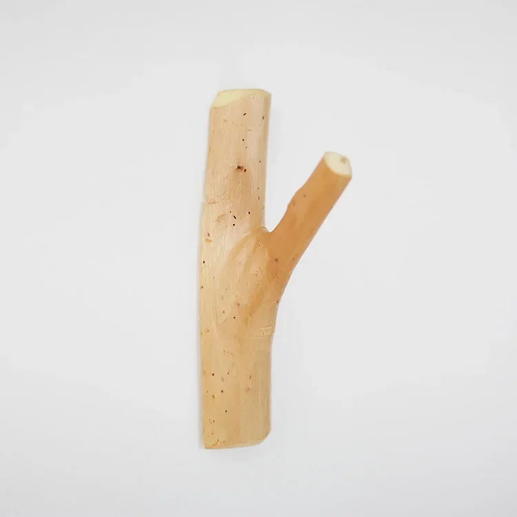 Poplar hook wood wall hanger creative pastoral simplicity wood coat rack hanger Mural Wallets nastennaya Wallets wall hooks 4