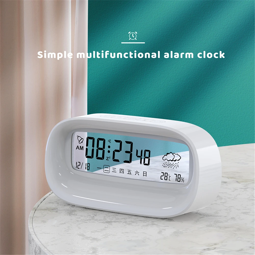 SmartAlarmClockCreativeTransparentDigitalAlarmClockforStudent