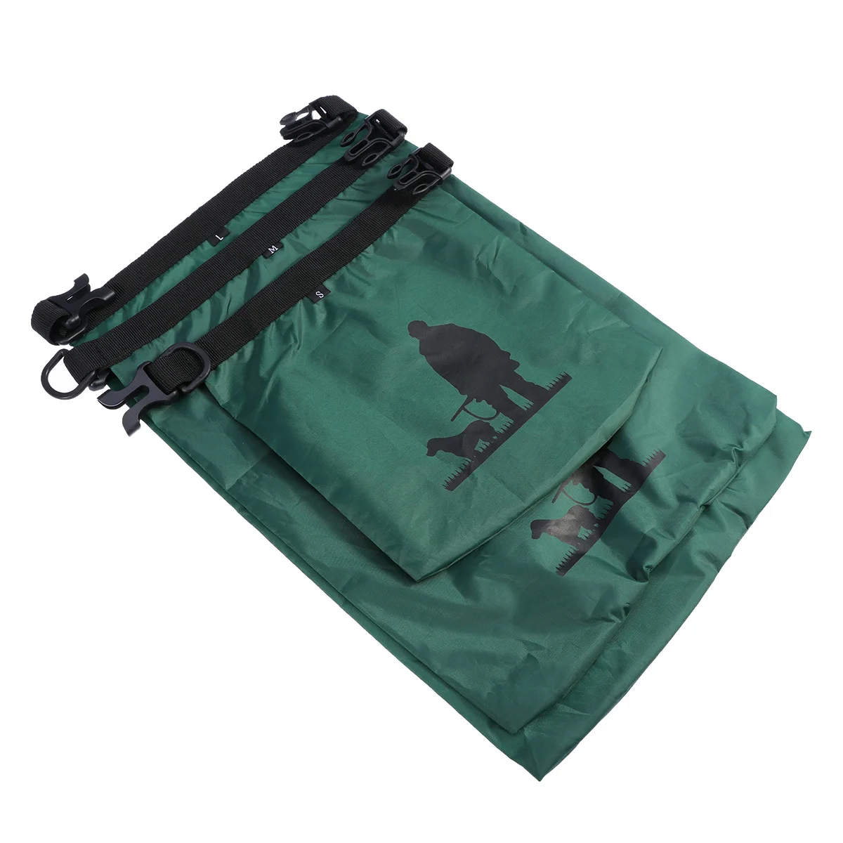 

1.5L+2.5L+3.5L Waterproof Dry Bag Storage Pouch Bag for Camping Boating Kayaking Rafting Fishing (Army Green)