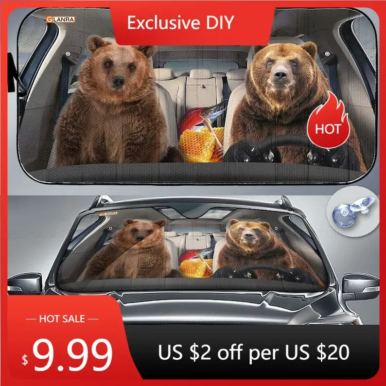 

Bear Car Sunshade, Bear Lover, Bear Car Sun Shade, Bear Car Decoration, Bear Lover Gifts, Gift For Her PHT042205F01