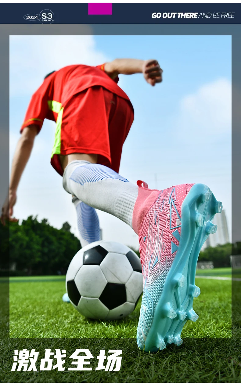 Description Picture 4 of itemMen Football Shoes Fast Soccer Shoes Non Slip Professional Training Ultralight High Quality Football Boots Original Sneaker