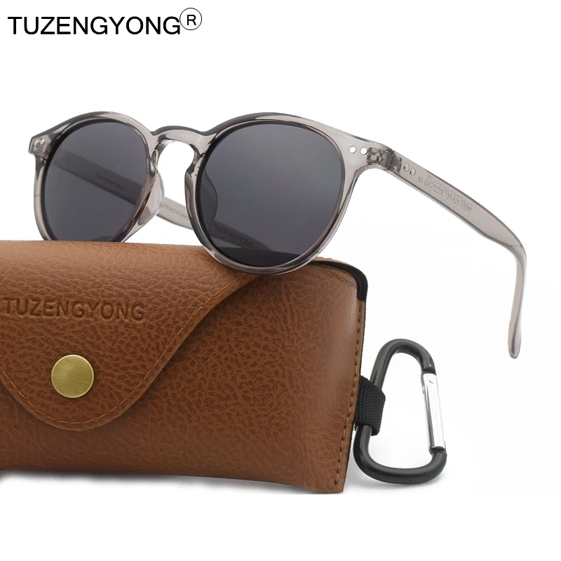 

Солнцезащитные очки унисекс TUZENGYONG, сверхлегкие, с поляризацией, TR90, круглые, для вождения, винтажные