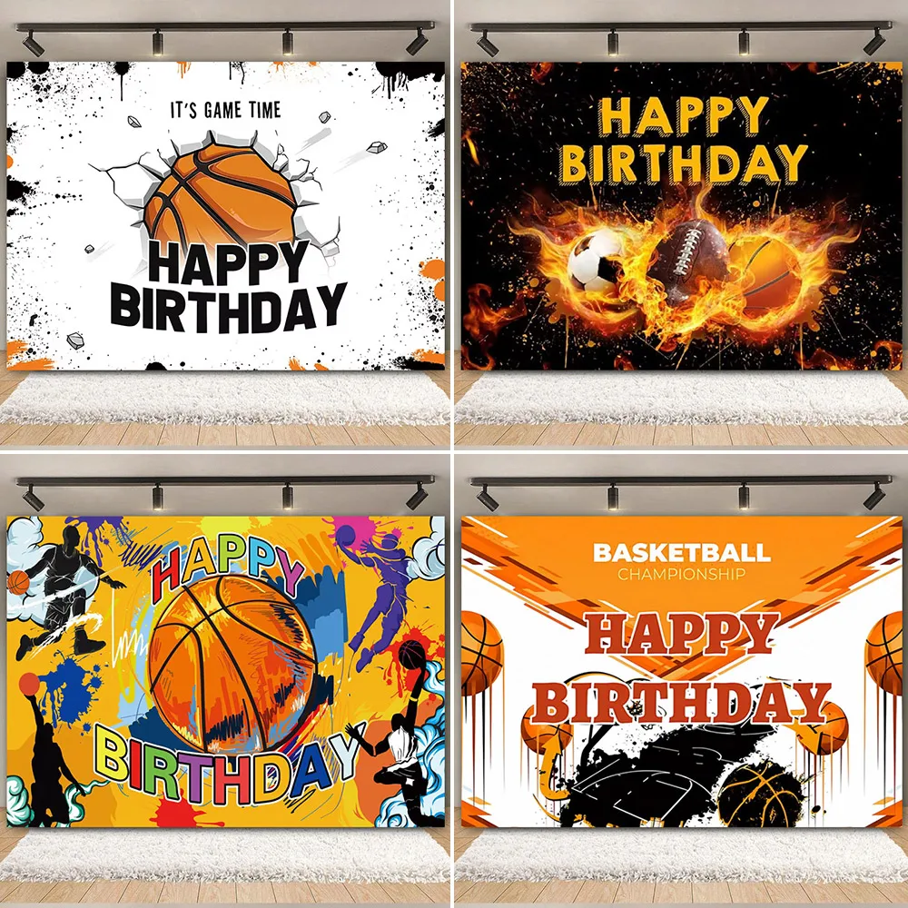 Basketball feld Stadion Junge Geburtstags feier Thema Hintergrund dekoration warmes Blut Sportspiel Fotografie Requisiten Poster Banner