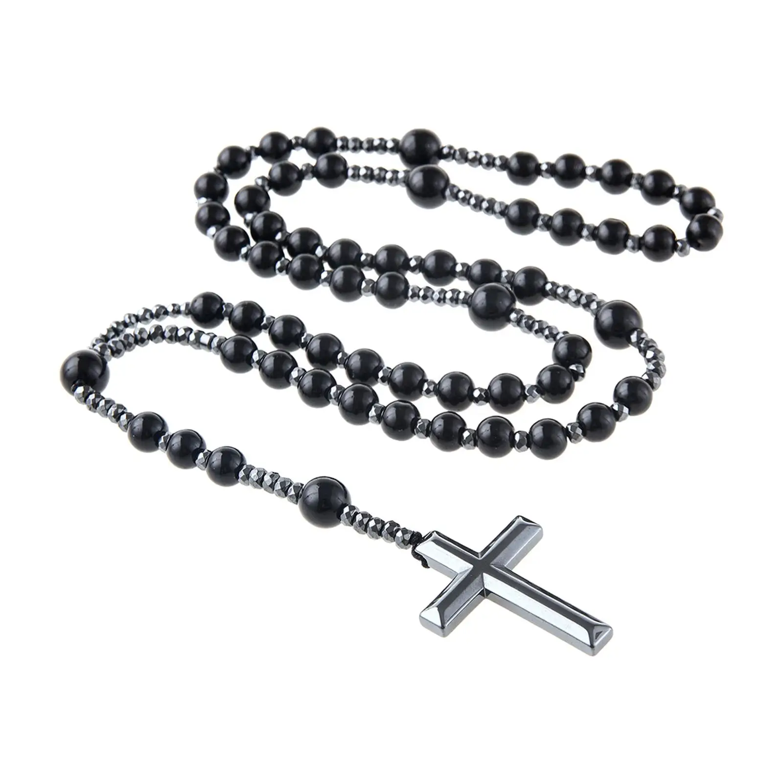 

Cross Rosary Necklace 1 Piece Cross Necklace for Jewelry Gift Decoration