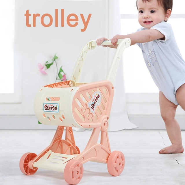 Children's Shopping Trolley Garden Decor Tool Funny Portable Brain Toys 6