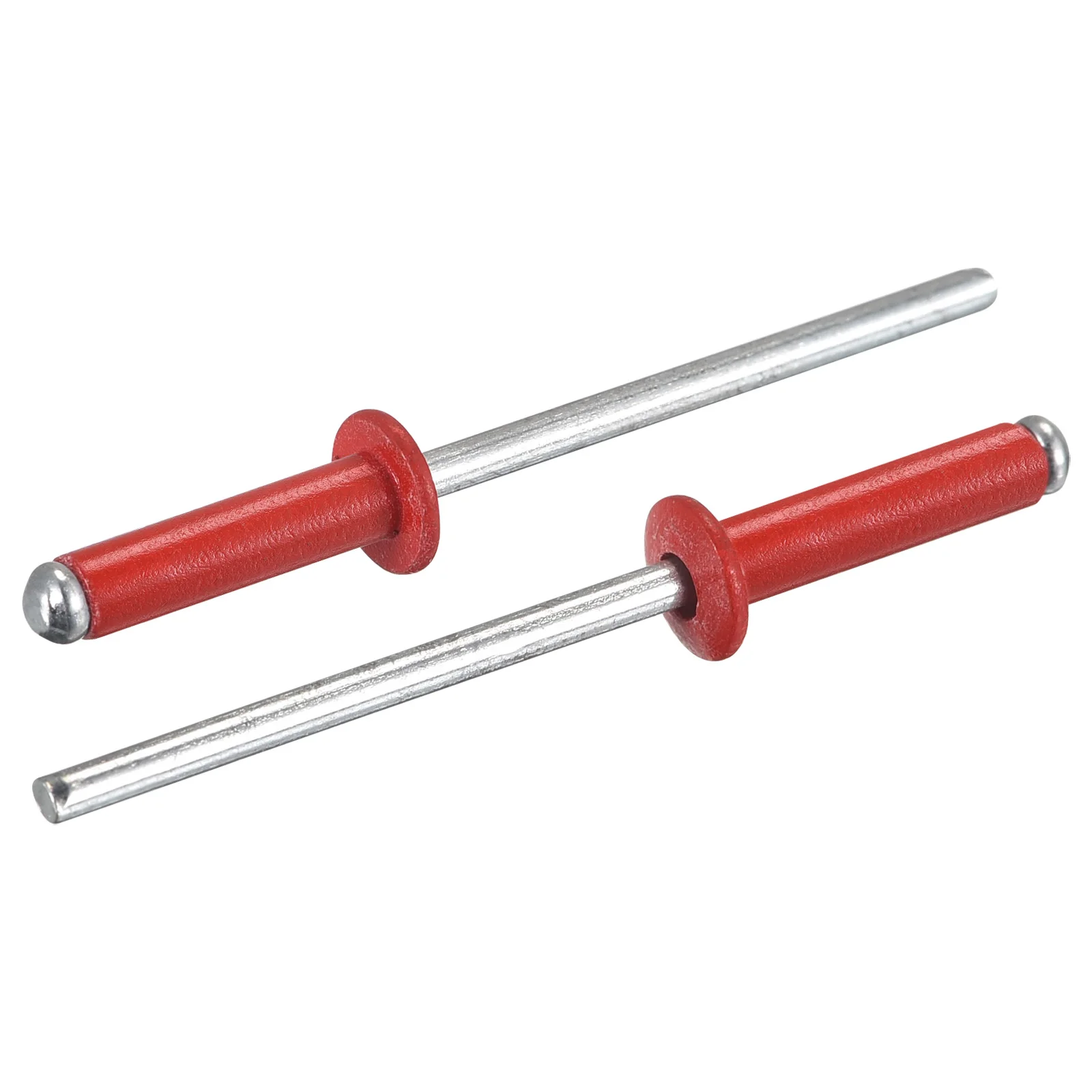 

uxcell 200Pcs Aluminum Blind Rivets, 3.2mm x 13mm Open End Flat Round Head Rivet Red