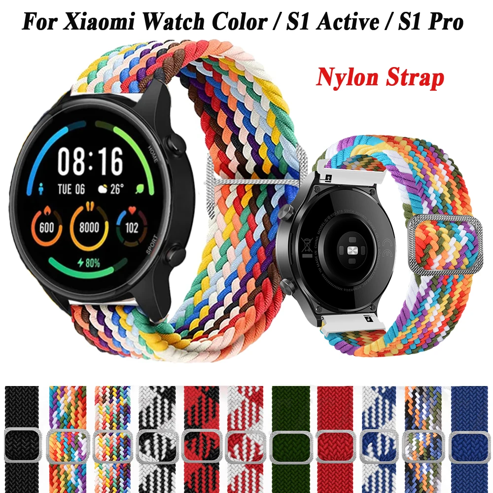 Cinturino Di Ricambio Per Xiaomi Mi Watch 2 Pro Strap Nylon 22Mm Band Per Mi Watch Color 2 Watch Per Xiaomi Watch S1/S1 Active Wrist