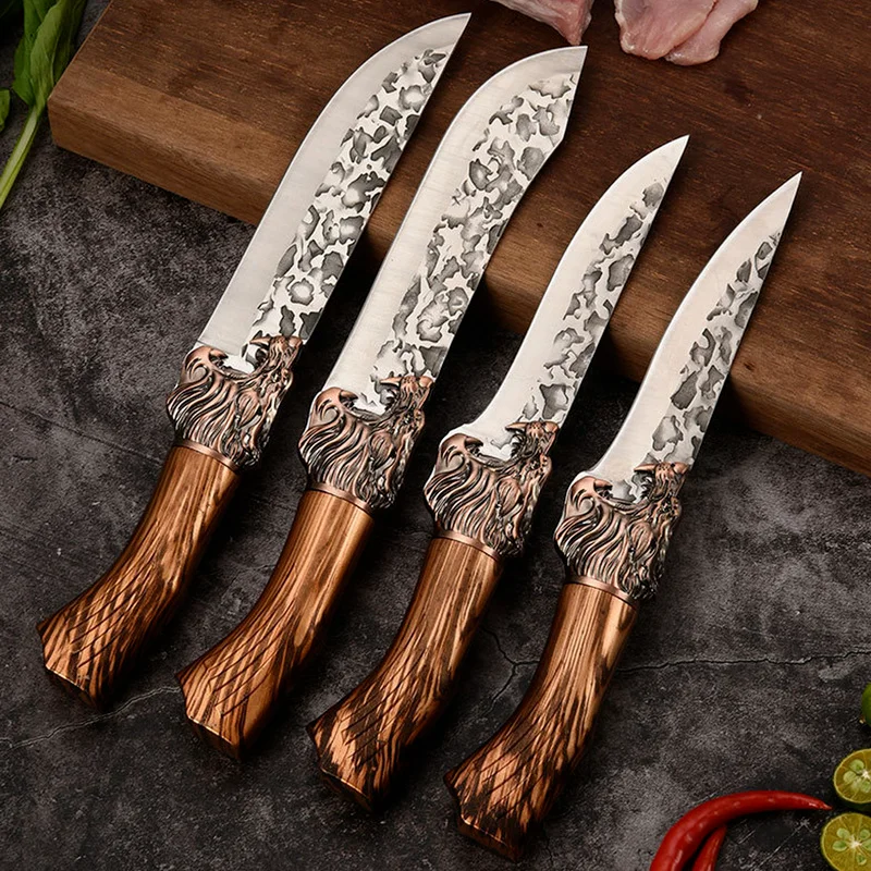 Butcher Kitchen Chef Knife Set Stainless Steel Meat Fish Fruit