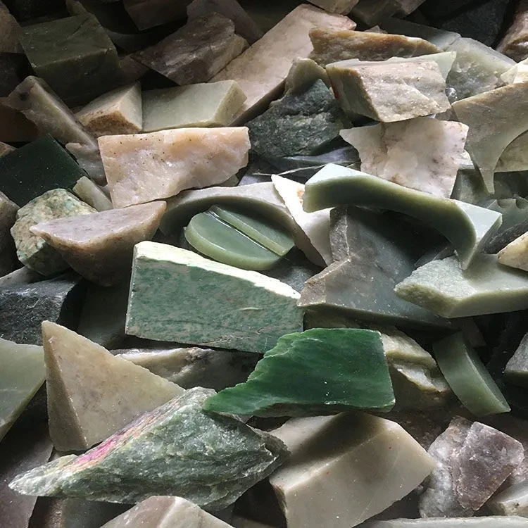 

500G Nature Hetian Jade Suet White Jade Scraps Xinjiang Seed Material Scraps Real Jade Raw Stone Raw Material Carving Practice