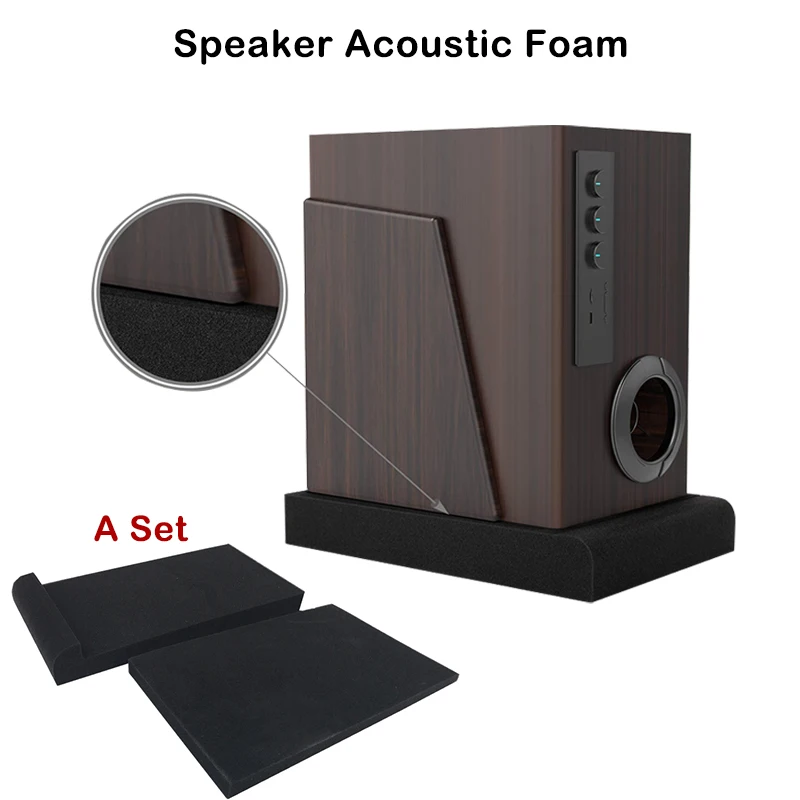 Studio Monitor Speaker Foam Isolation Pads Acoustic Isolator Studio