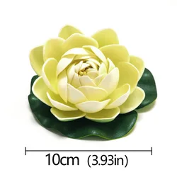 Elegant Floating Artificial Lotus Flowers - Decorative Water Lilies (White)