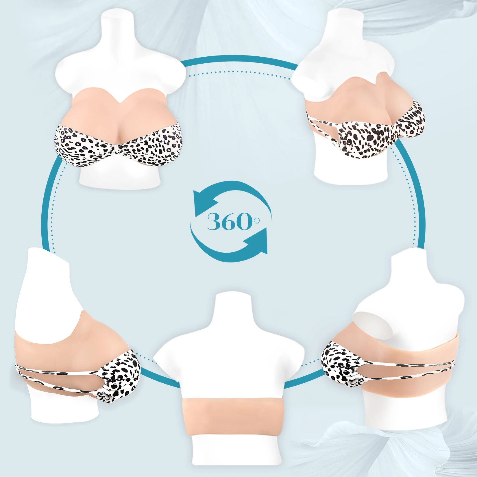Silicone Breastplate Fake Boob Realistic Fake Breast Women Chest Breast Large Cups for Drag Queen Transgender Crossdresser