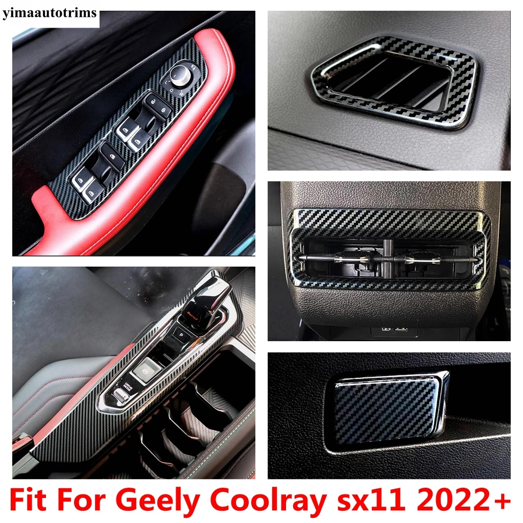 

Car Dashboard Air AC Vents / Window Lift / Gear Shift Panel / Glove Box Cover Trim Accessories For Geely Coolray sx11 2022 2023