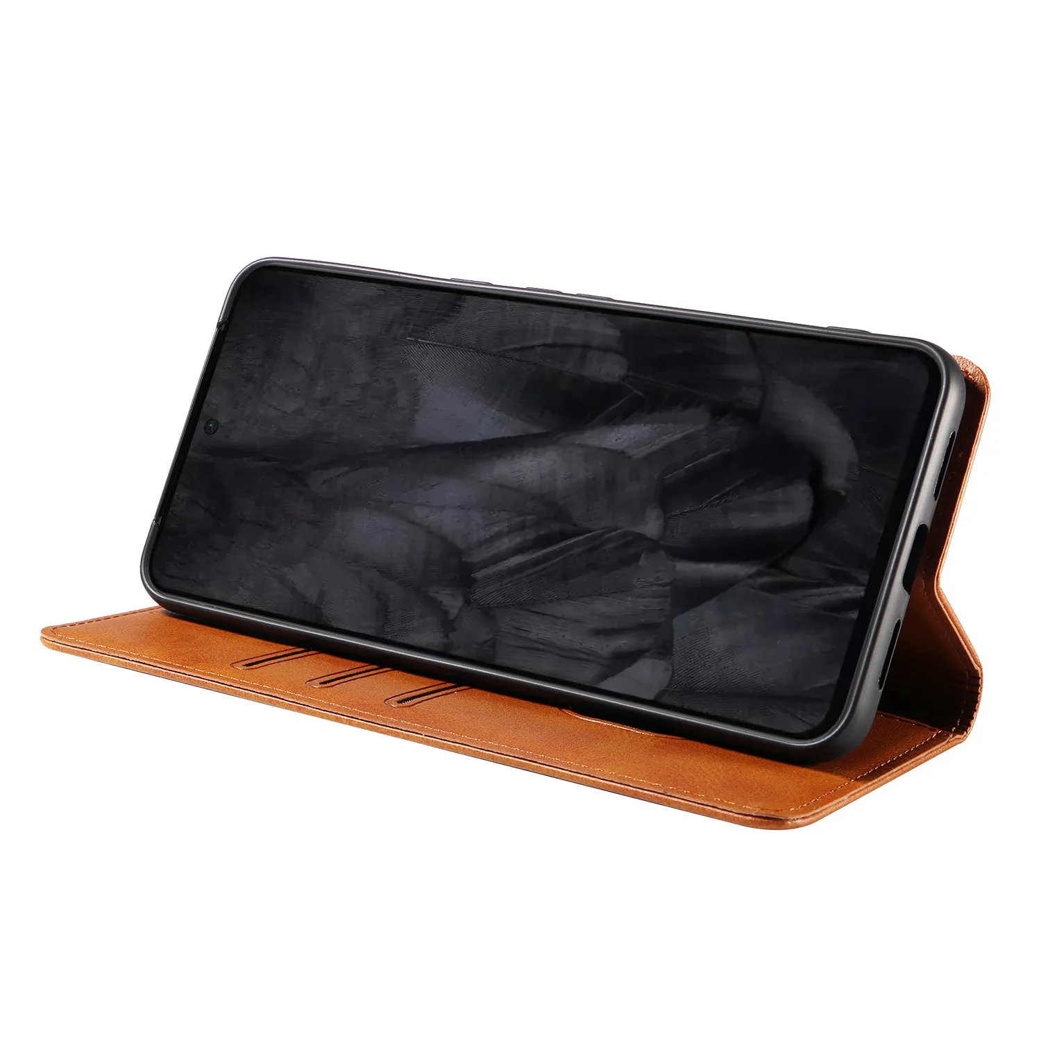 Luxury Leather Business Phone Case - Solid Soft TUP & Hard PC Cover