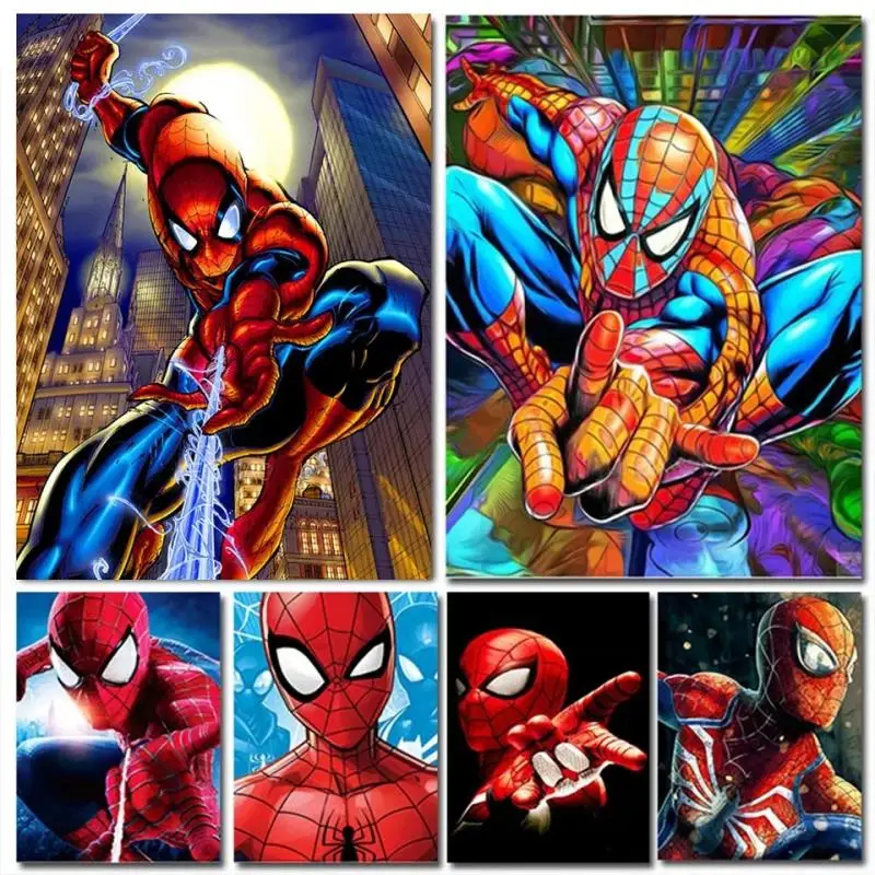 Disney Spider Man Diamond Drawing New Hero Comics Avengers 1000 Pieces Puzzle Children's Brain Puzzle Holiday Gift