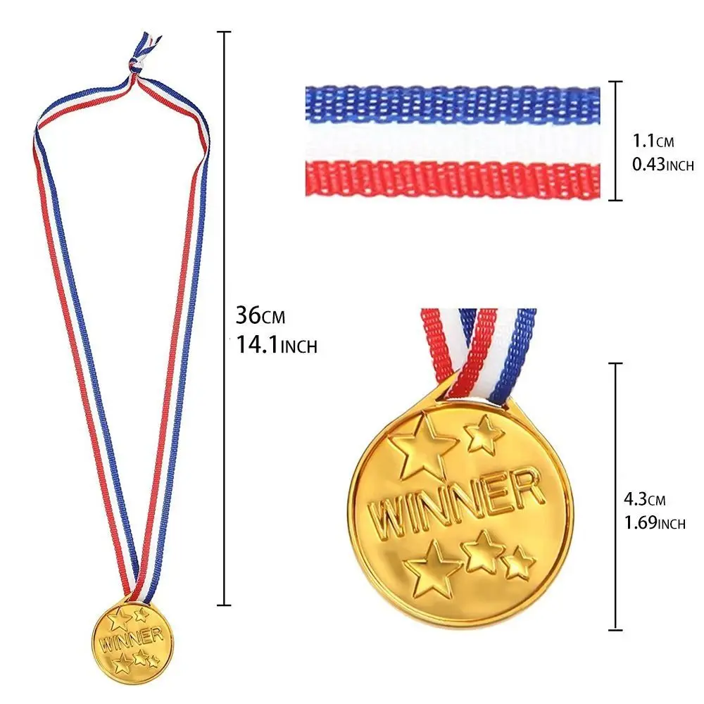 Winner Reward Gold Silver Bronze Medals Sports Game Dancing Children's Award Medals Running Swimming Plastic Competition Prizes award medals