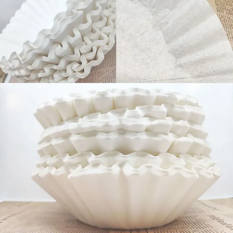 EDESIA ESPRESS – 500 Cone Coffee Filters In Paper – Coffee Filter No.4 For Manual Coffee Maker, Pour-Over And Gentle Brewing – Size 4 White