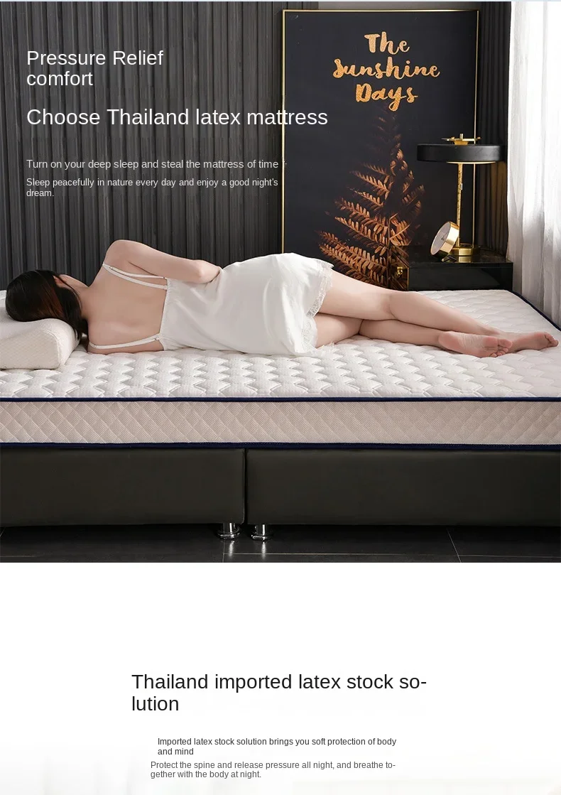 Description Picture 5 of itemHigh-grade Mattress Anti-pressure Memory Foam Filled Thick Latex Mattress Home Hotel Slow Rebound Tatami Double Full Size