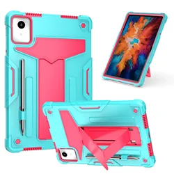 Shockproof Silicone Stand Cover with Pen Slot for M11 TB331FC (Aqua)