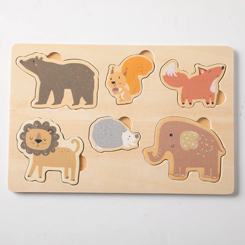 Learning Puzzle Toys High Quality Wood Non toxic Water Based Paint