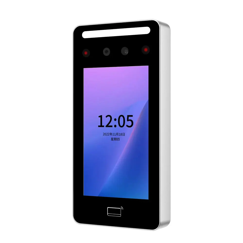 Tuya App IP65 Outdoor Wifi Connection Face Recognition Access Control Terminal 5inch Ssreen Dynamic Living Detection 2000 Users fingerprint face recognition machine