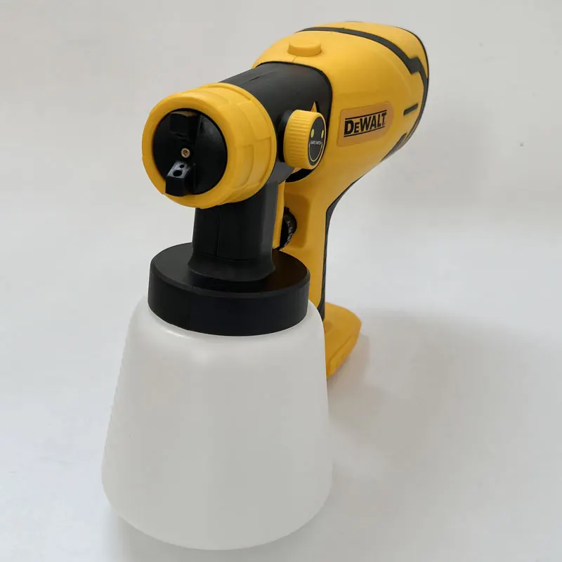 Cordless electric spray gun portable paint sprayer high power auto furniture coating airbrush for Dewalt battery electric power tools spray gun pressure regulator air brush compressor kit airless sprayer pump