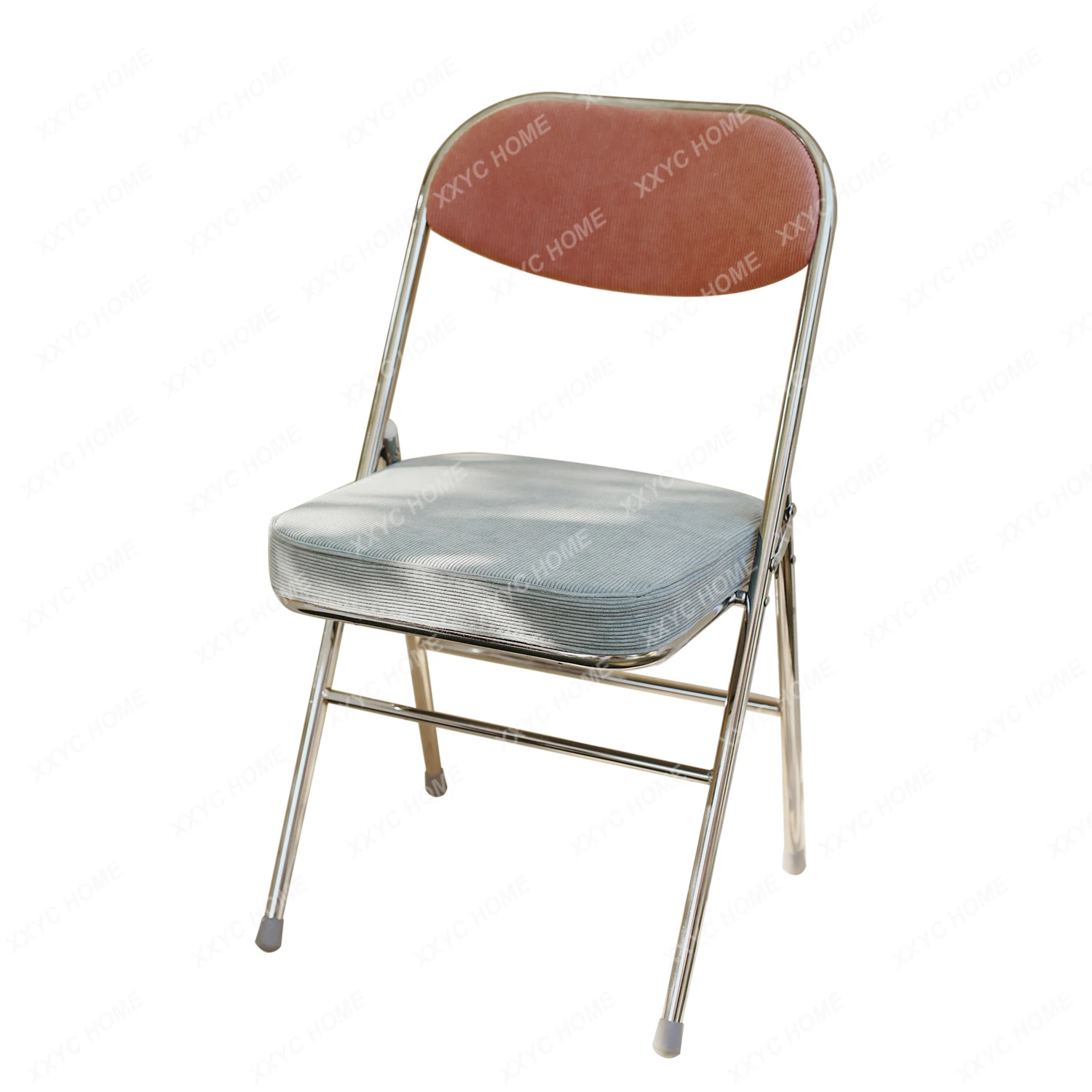 

Contrast Color Corduroy Folding Chair Simple Armchair Nordic Dining Tables and Chairs Set